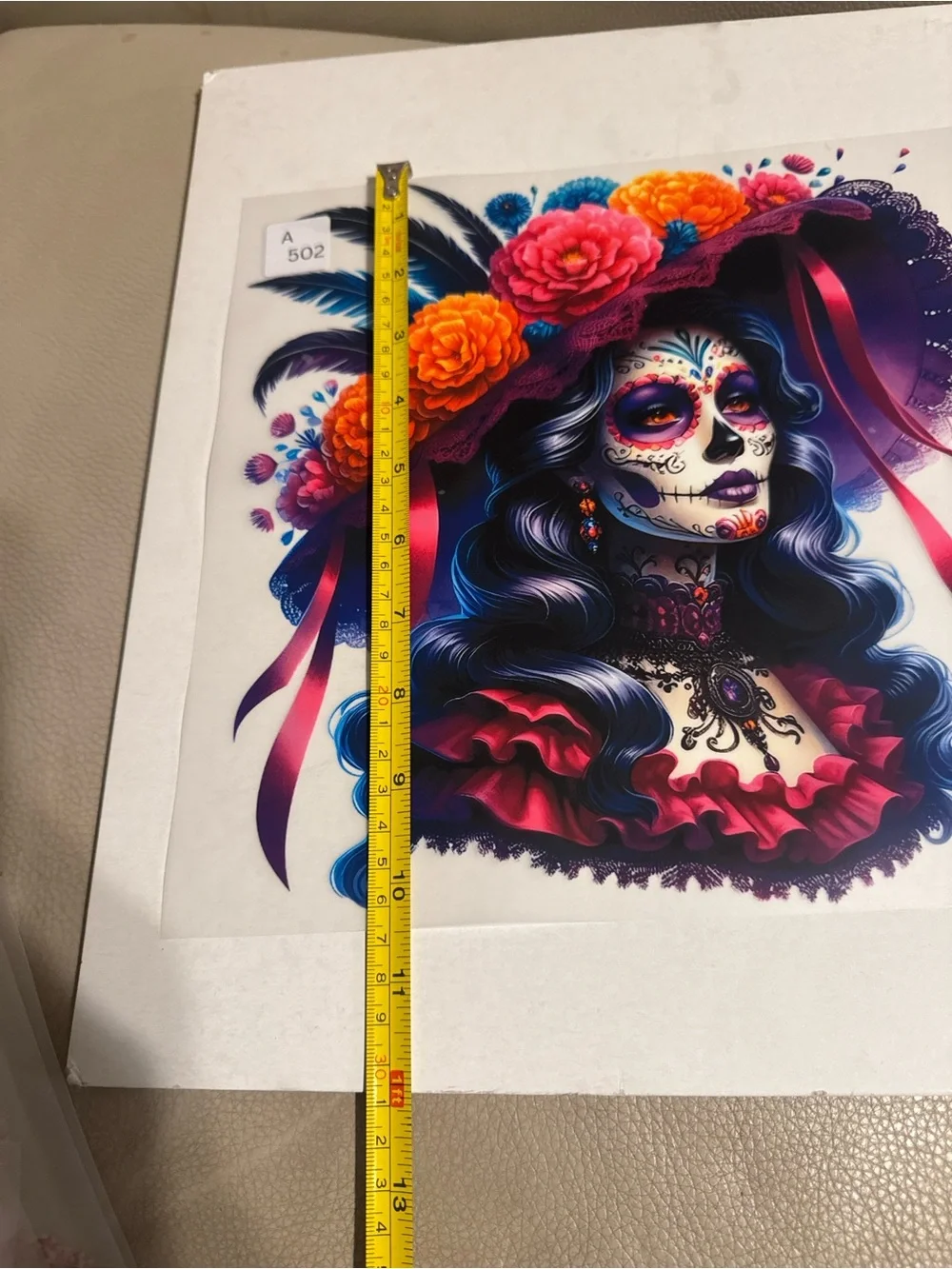 Day of the Dead Skull shirt transfer price for one only